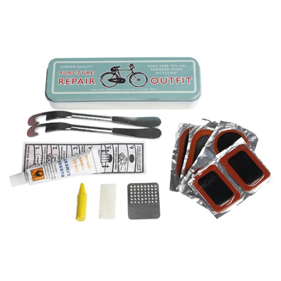 Kit de reparación de pinchazos de bicicleta de 30 piezas, kit de reparación  de tubo interior con parches de reparación de neumáticos de bicicleta sin  pegamento, palanca de neumáticos