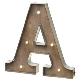 Letra Luminosa Industrial | Madera y Metal
