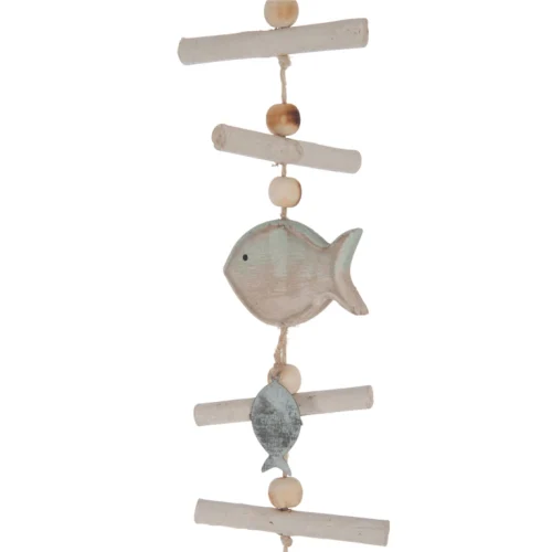 Guirnalda Peces Madera