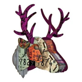 Ciervo Decorativo "Purple Branch"