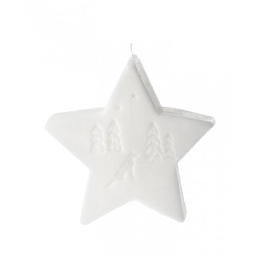 Vela Decorativa Estrella Blanca - Imagen 2