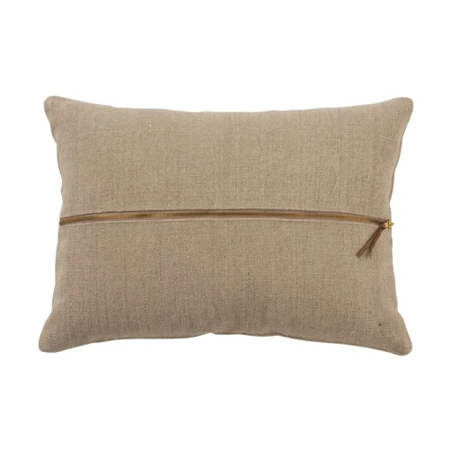 Cojín Rectangular Beige Claro XL de Algodón