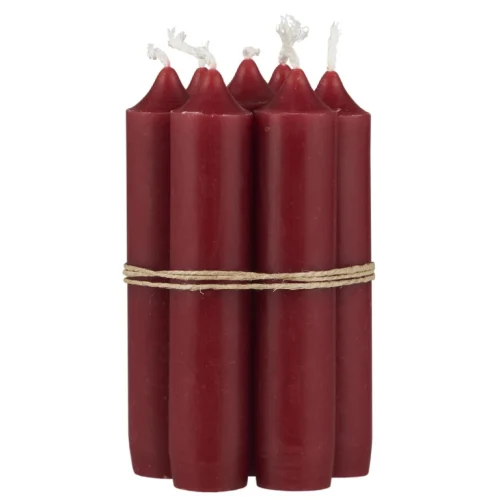 Pack 7 Velas Rojas - 11cm