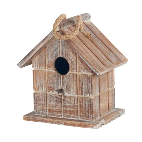 Casa Pájaros de Madera Rústica
