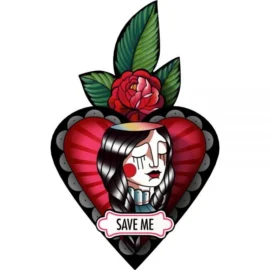 Corazón Ex-Voto 3D "Save Me"