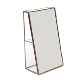Caja Joyero Vertical Cristal/Latón "Bequai"