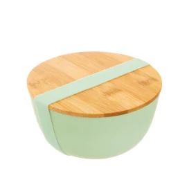 Bol c/Tapa Bambú Verde Claro