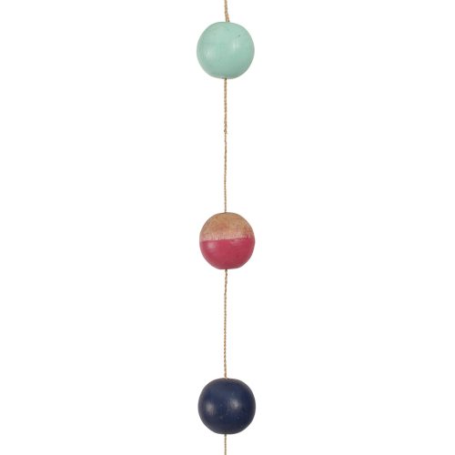 Guirnalda Bolas Multicolor Madera - Imagen 2