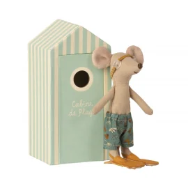 Beach: Ratoncito Big  Brother en Cabina de Playa -Maileg
