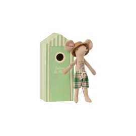 Beach: Papá ratón con Cabina de Playa - Maileg
