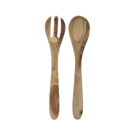 Cubiertos para Ensalada de Madera de Olivo