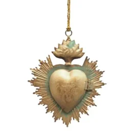 Ex-Voto Caja Corazón Oro" Verdigris"