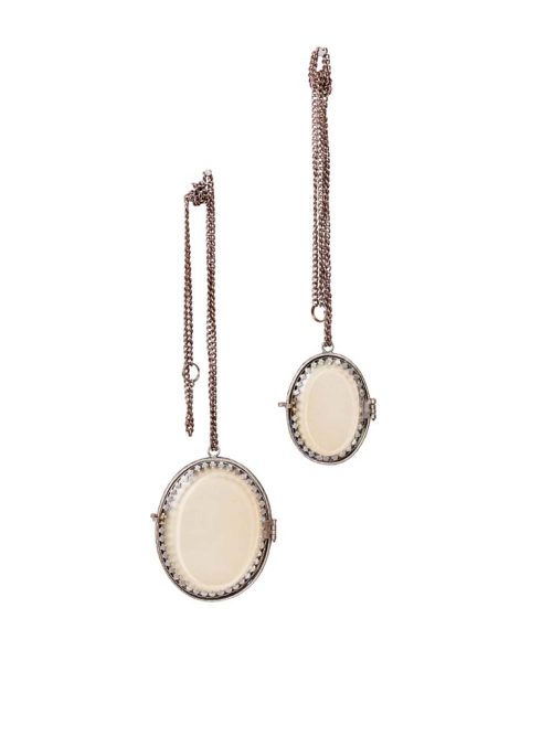Marcos Mini Metal/Cristal c/Cadena Set 2