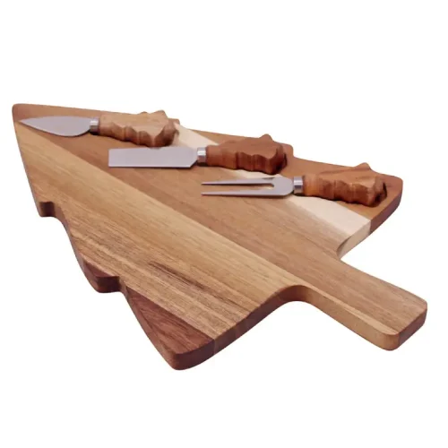 Tabla y Cubiertos para Queso