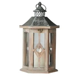 Farol Hexagonal Madera