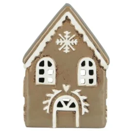 Casa Cerámica Porta Vela "Gingerbread"