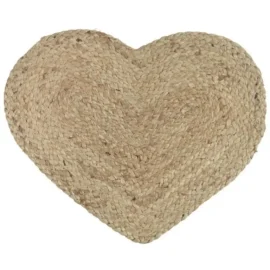 Mantel Individual Yute Corazón