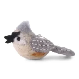 Pajarito Carbonero Fieltro Gris