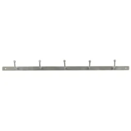 Perchero Metal Gris Mate 5 Ganchos
