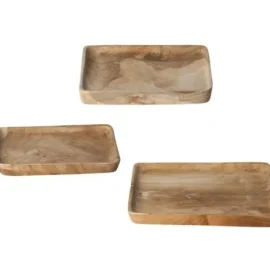 Bandeja Rectangular Teca - Pequeña