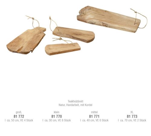 Tabla de Cortar Madera Teca - 30cm