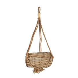 Cesta Colgante Yute/Mimbre