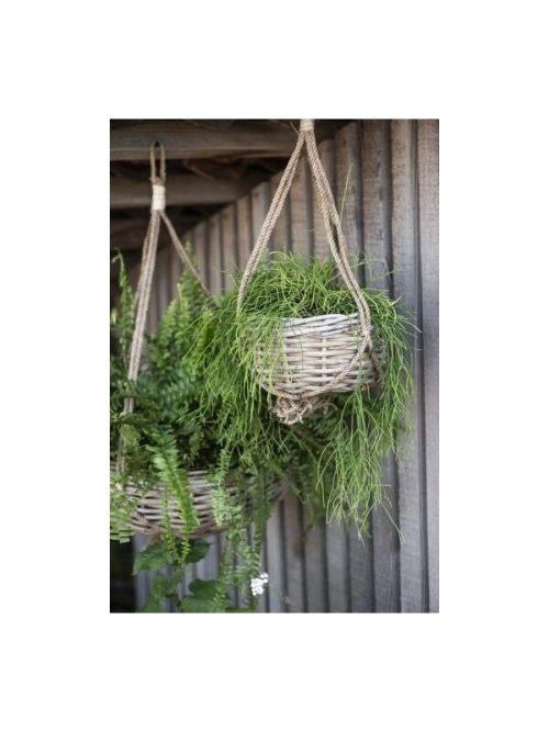 Cesta Colgante Yute/Mimbre - Imagen 2