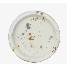 Plato Pan Metal Blanco