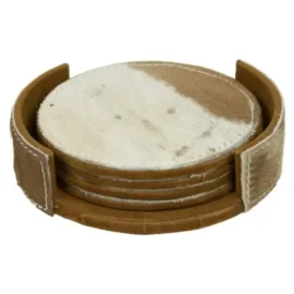 Posavasos Redondos Piel de Vaca