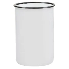 Cubilete Metal Blanco