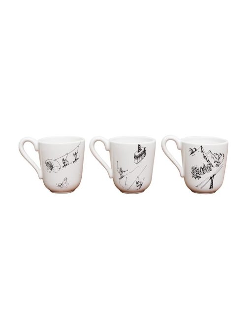 "Ski Trip" S/3 Mugs