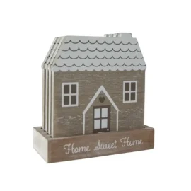 Posavasos Casita, Dulce Hogar 'Sweet Home', Set 4 unidades