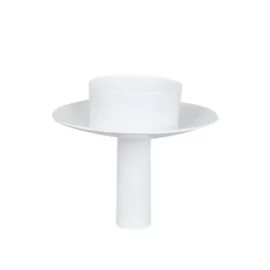 Candelabro Metal Blanco Vela T-Light