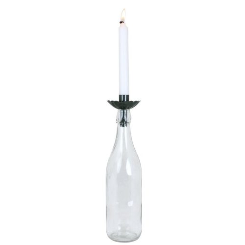 Candelabro para Botella "Ingrid" Verde Oscuro - Imagen 3