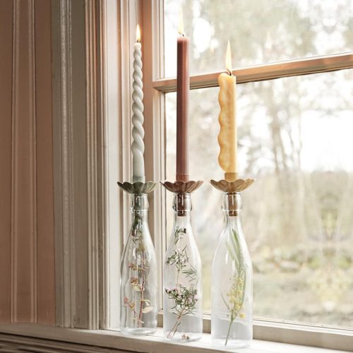 Candelabro para Botella "Ingrid" Rosa - Imagen 2