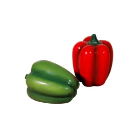 Salero y Pimentero Pimientos Verde y Rojo