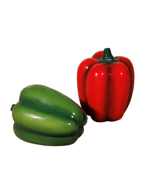 Salero y Pimentero Pimientos Verde y Rojo