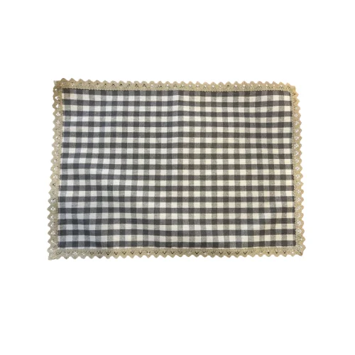 "Square Grey" Individual Resinado c/Puntilla