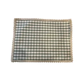 "Square Kaki" Individual Resinado c/Puntilla