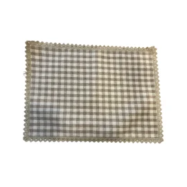 "Square White" Individual Resinado  c/Puntilla