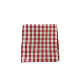 "Square Red"Servilleta Algodón