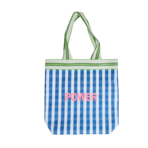 Bolsa de Plástico Reciclado – Azul "Power"