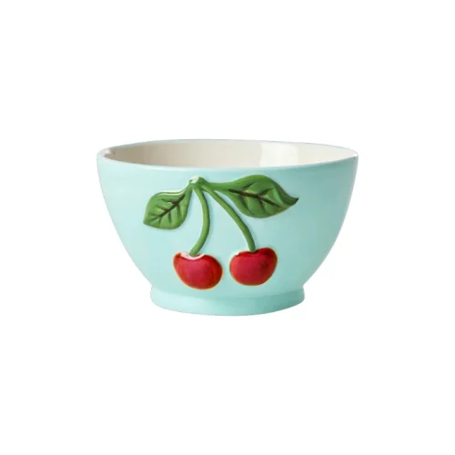 Bol Cerámica Menta Cerezas 250ml
