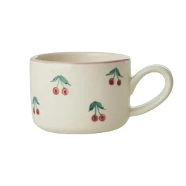 Taza Cappuccino Crema c/Cerezas