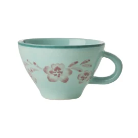 Taza Té c/Flores Rosas