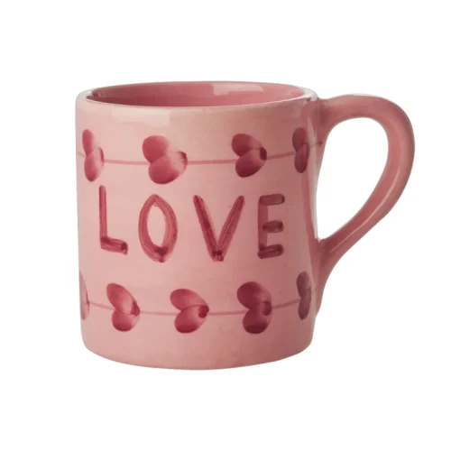 Taza "LOVE" Rosa