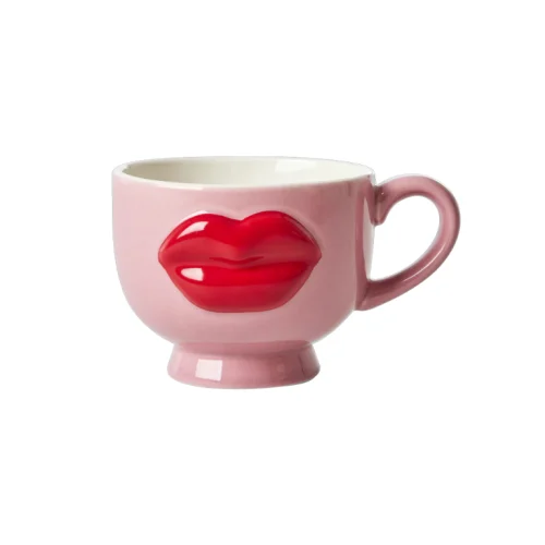 Taza Labios Rojos Rosa - Imagen 2