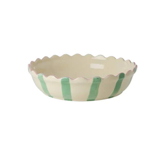 Fuente Horno Rayas Verdes