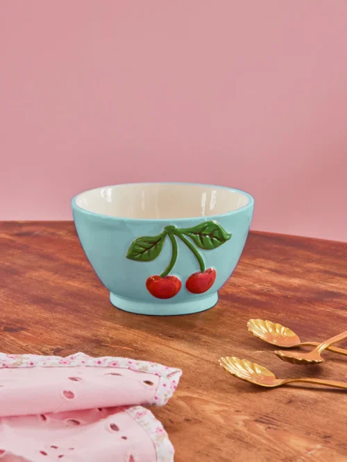 Bol Cerámica Menta Cerezas 250ml - Imagen 2