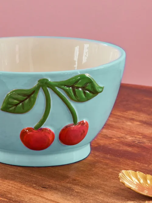 Bol Cerámica Menta Cerezas 250ml - Imagen 3